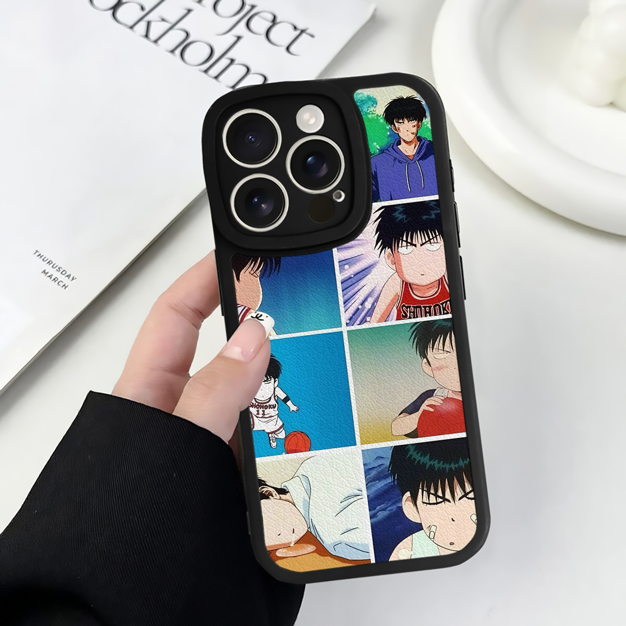 （画像用） SLAM DUNK／スラムダンク 【iPhone 16シリーズ対応】シリコンスマホケース（レザー調） 材質：シリコン
